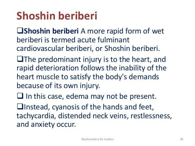 Beriberi Definition (Thiamine Deficiency)Facts - Beriberi Pictures and Images
