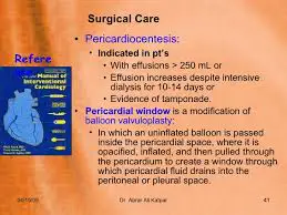 Pericardial effusion and pericardial window