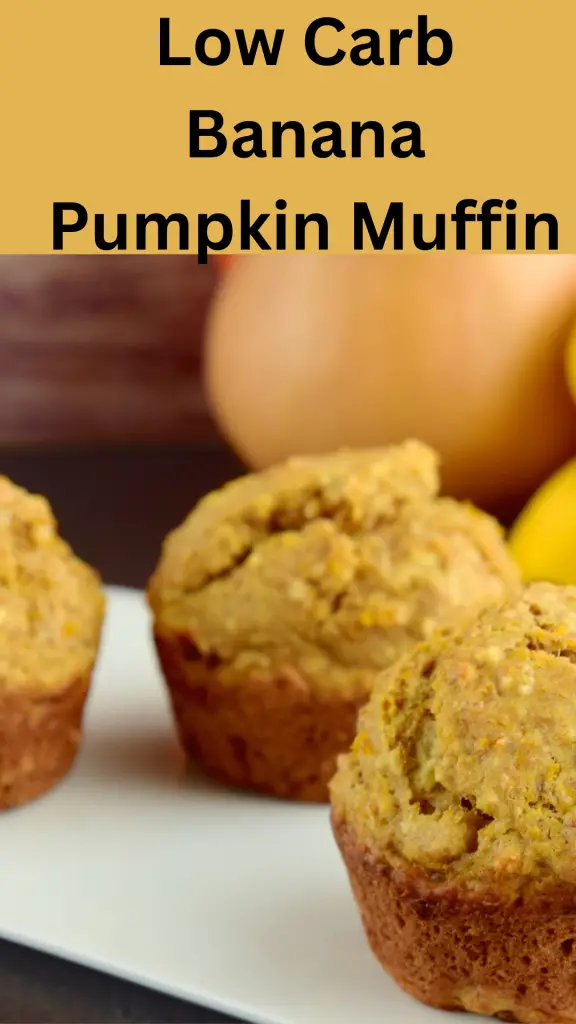Low carb banana pumpkin muffin.
