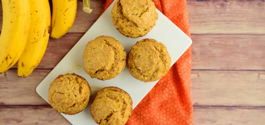 Low carb pumpkin banana muffin